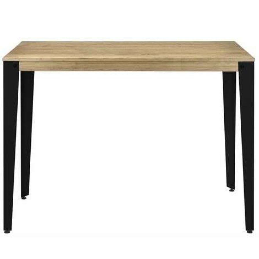 Table Haute Et Bar * | Grosses Soldes Table Mange Debout Lunds 60X140X110Cm Noir-Vieilli. Box Furniture Noir