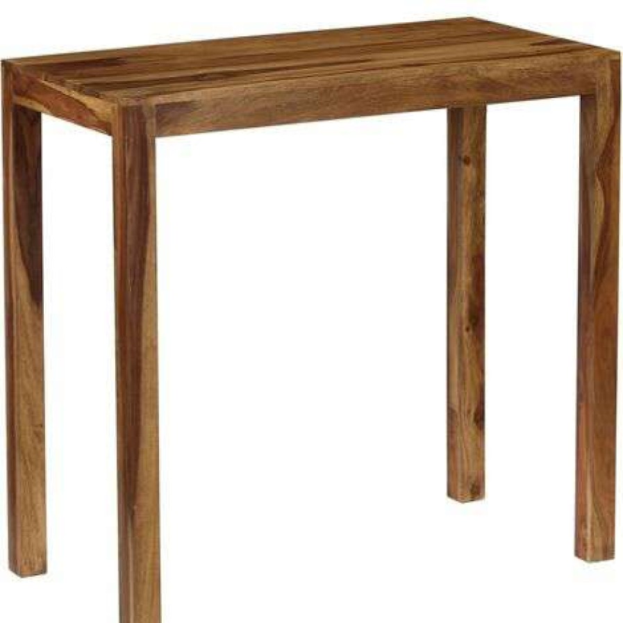 Table Haute Et Bar * | Meilleur Prix Supermarket Table De Bar Bois De Sesham Massif 118 X 60 X 107 Cm