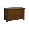 Table Haute Et Bar * | Nouveau Netfurniture Coffre De Rangement En Bois Antique Bozz Brun Fonce Marron