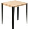 Table Haute Et Bar * | Bon Marche Table Mange Debout Lunds 80X80X110Cm Noir-Naturel. Box Furniture Noir