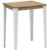 Table Haute Et Bar * | Grosses Soldes Table Mange Debout Lunds 59X59X110Cm Blanc-Vieilli. Box Furniture Blanc