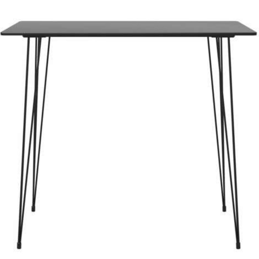 Table Haute Et Bar * | Bon Marche Asupermall Ensemble De Bar 5 Pcs Noir