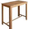 Table Haute Et Bar * | Remise Inlife Table Et Tabourets De Bar 5 Pcs Bois D'Acacia Massif