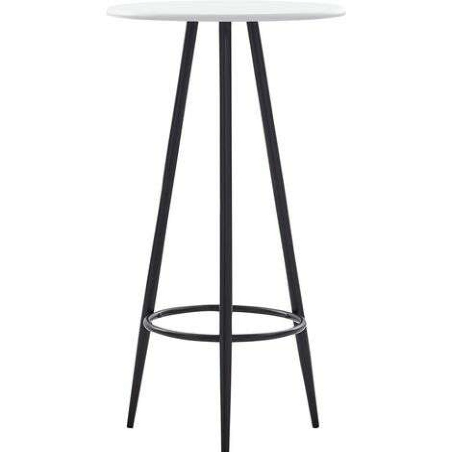 Table Haute Et Bar * | Bon Marche True Deal Ensemble De Bar 3 Pcs Plastique Noir