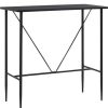 Table Haute Et Bar * | Bon Marche Nova Bar De Table Ensemble Avec Des Tabourets Avec Des Pas En Plastique Differentes Couleurs Ensemble De Bar 5 Pcs Plastique Noir