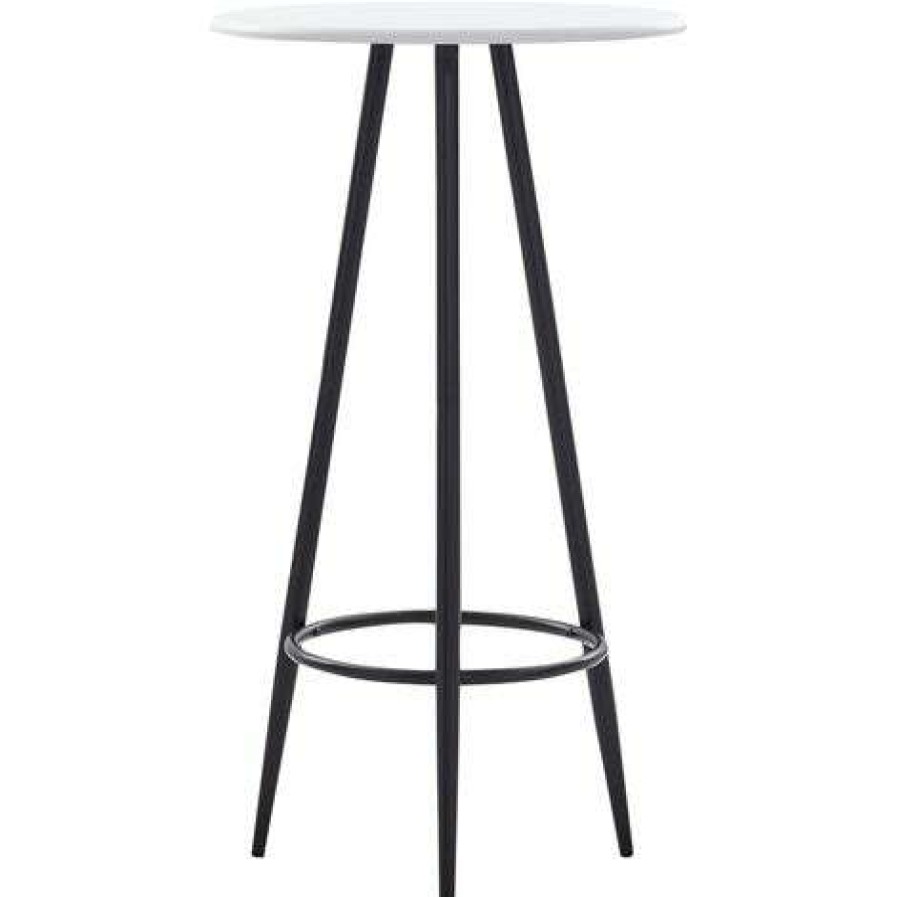 Table Haute Et Bar * | Meilleur Prix Topdeal Ensemble De Bar 3 Pcs Similicuir Gris