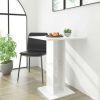 Table Haute Et Bar * | Acheter Supermarket Table De Bistro Blanc Brillant 60X60X75 Cm Agglomere