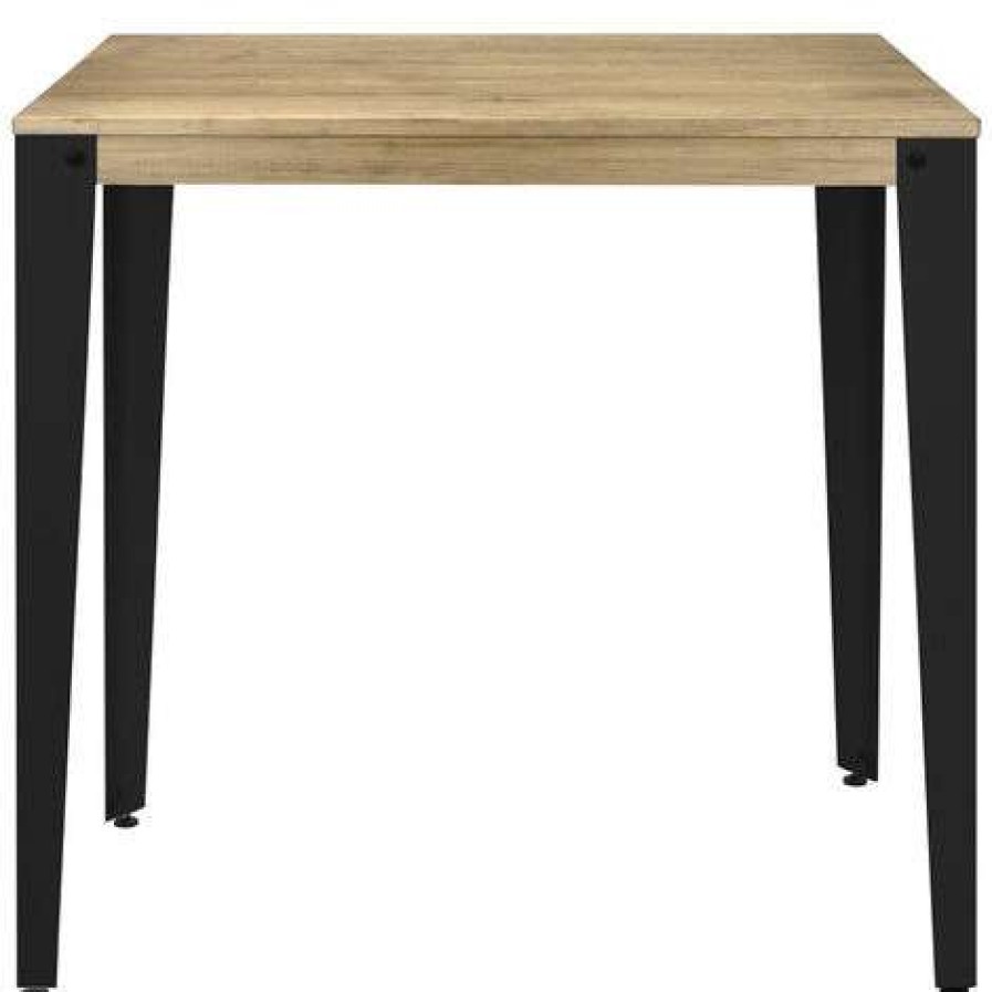 Table Haute Et Bar * | Promo Table Mange Debout Lunds 70X70X110Cm Noir-Vieilli. Box Furniture Noir