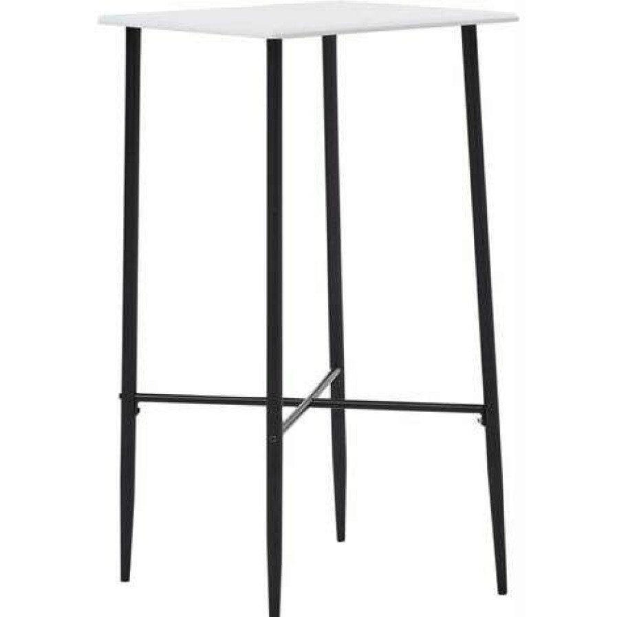 Table Haute Et Bar * | Le Moins Cher Hommoo Ensemble De Bar 5 Pcs Similicuir Noir Hdv22138