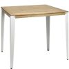 Table Haute Et Bar * | Coupon Table Mange Debout Lunds 80X140X110Cm Blanc-Vieilli. Box Furniture Blanc