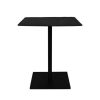 Table Haute Et Bar * | Top 10 Dutchbone Table Carree 70 75 Cm Decor Pin Noir Et Metal Braza