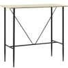 Table Haute Et Bar * | Le Moins Cher Hommoo Table De Bar Chene 120 X 60 X 110 Cm Mdf Hdv23145