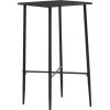 Table Haute Et Bar * | Top 10 Hommoo Table De Bar Noir 60X60X111 Cm Mdf Hdv23146