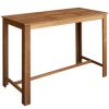 Table Haute Et Bar * | Meilleure Affaire Inlife Table Et Chaises De Bar 7 Pcs Bois D'Acacia Massif