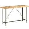 Table Haute Et Bar * | De Gros Table De Bar Bois De Manguier Brut 180X70X107 Cm Vidaxl Brun