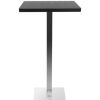 Table Haute Et Bar * | Sortie Miliboo Table De Bar Design Carree Noire Jory Noir