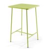 Table Haute Et Bar * | Budget Oviala Palavas Table De Bar Acier Vert Vert