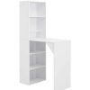 Table Haute Et Bar * | De Gros Hommoo Table De Bar Avec Armoire Blanc 115 X 59 X 200 Cm Hdv22378