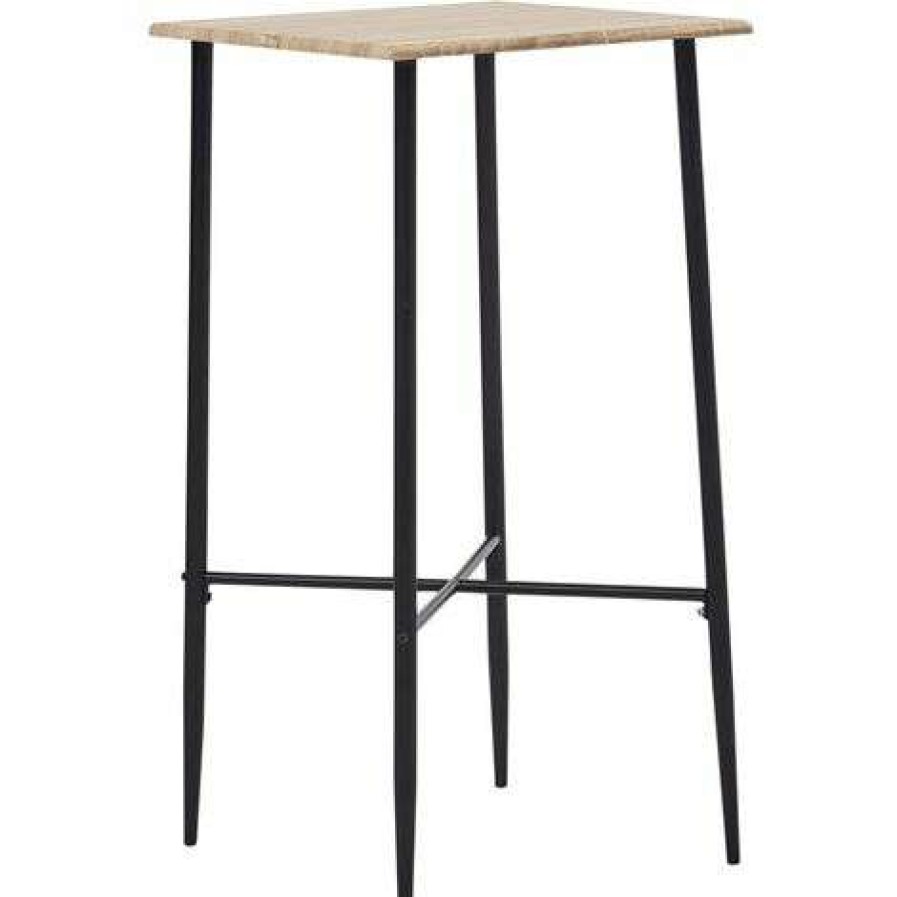 Table Haute Et Bar * | Acheter True Deal Ensemble De Bar 3 Pcs Plastique Noir