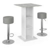 Table Haute Et Bar * | Meilleure Vente Table De Bar Rodeo" Beton/Blanc Avec 2 Tabourets Vicco