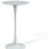 Table Haute Et Bar * | Bon Marche Vmo Home Table Haute Ibiza White O60 Cm