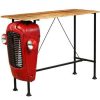 Table Haute Et Bar * | Top 10 Vidaxl Table De Bar Bois De Manguier Massif Rouge Tracteur 60X150X107 Cm Rouge