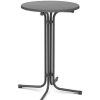 Table Haute Et Bar * | Meilleur Prix Helloshop26 Mange Debout Table Pliable Pliant Diametre 70 Cm Gris Gris