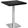 Table Haute Et Bar * | Le Moins Cher Six Table De Bar Table Bistrot Noire 60X60X75