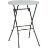 Table Haute Et Bar * | Remise True Deal Table De Bar Pliante Blanc 80 X 110 Cm Pehd