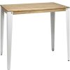 Table Haute Et Bar * | Meilleure Affaire Table Mange Debout Lunds 60X120X110Cm Blanc-Vieilli. Box Furniture Blanc