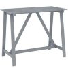 Table Haute Et Bar * | Bon Marche Youthup Table De Bar De Jardin Gris 140X70X104 Cm Bois D'Acacia Massif Gris