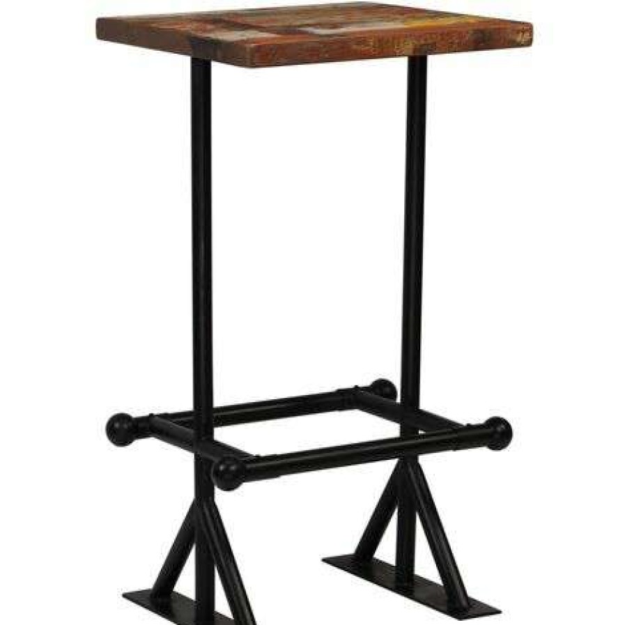 Table Haute Et Bar * | Bon Marche Inlife Mobilier De Bar 3 Pcs Bois De Recuperation Massif Multicolore