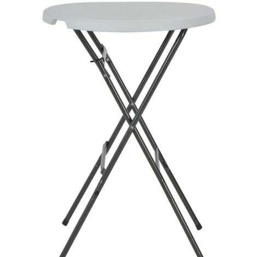 Table Haute Et Bar * | Bon Marche Fimei Table De Bar Pliante Blanc 80 X 110 Cm Pehd