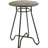 Table Haute Et Bar * | Top 10 Paris Prix Table De Bar Design Industriel Amazo 98Cm Noir