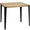 Table Haute Et Bar * | Meilleur Prix Table Mange Debout Lunds 80X140X110Cm Noir-Vieilli. Box Furniture Noir