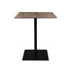 Table Haute Et Bar * | Sortie Dutchbone Table Carree 70 93 Cm Decor Chene Et Metal Braza