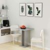 Table Haute Et Bar * | Meilleure Affaire Happyshopping Table De Bistro Gris Brillant 60X60X75 Cm Agglomere