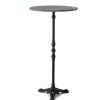 Table Haute Et Bar * | Coupon Amadeus Table Bar Gueridon Diam: 60 Cm Noir En Marbre Et En Fonte Multicolore