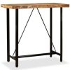 Table Haute Et Bar * | Grosses Soldes Youthup Table De Bar Bois Massif De Recuperation 120 X 60 X 107 Cm