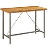 Table Haute Et Bar * | Top 10 True Deal Table De Bar Teck Recycle Massif 150 X 70 X 106 Cm