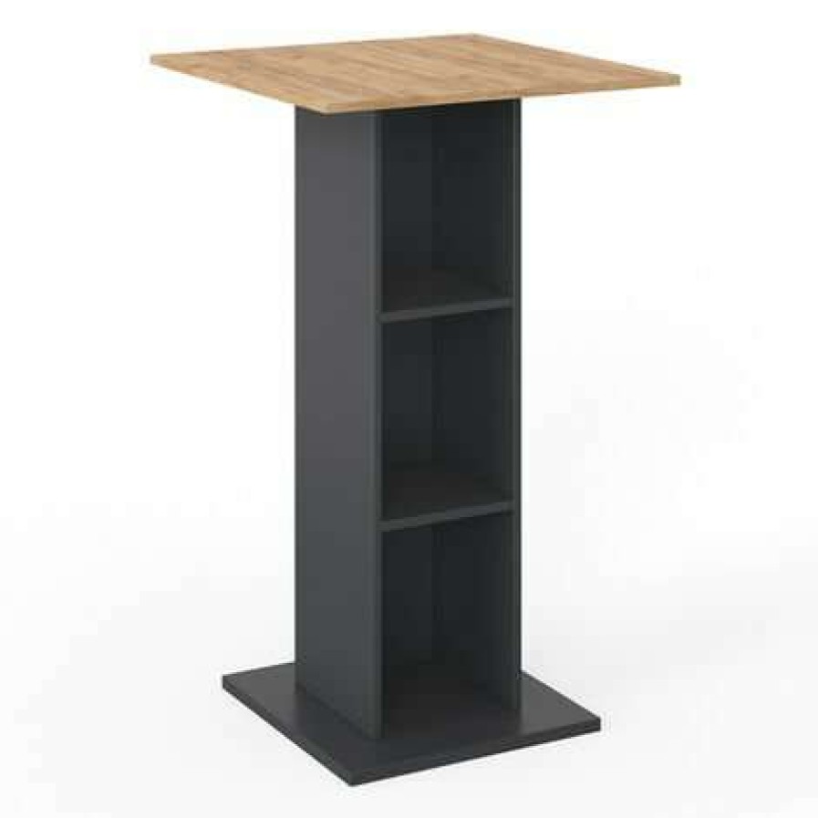 Table Haute Et Bar * | Top 10 Table De Bar Rodeo Anthracite/Goldkraft Vicco