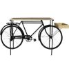 Table Haute Et Bar * | Le Moins Cher Made In Meubles Console Velo En Metal Noir Tata Noir