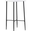 Table Haute Et Bar * | Meilleure Affaire Table De Bar 60X60X111 Cm Mdf Blanc Vidaxl