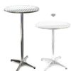 Table Haute Et Bar * | Meilleure Vente Wiltec Table Bistro Haute De Bar Aluminium Reglage En Hauteur 70/110 Cm O 60 Cm Meuble Terrasse Salon