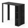 Table Haute Et Bar * | Sortie Table A Manger Noel" 120X106Cm Noir Vicco