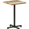 Table Haute Et Bar * | Budget Vidaxl Table De Bistro Carree 50X50X75 Cm Bois De Recuperation Massif Brun