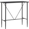 Table Haute Et Bar * | Nouveau Youthup Table De Bar Noir 120X60X110 Cm Mdf Noir