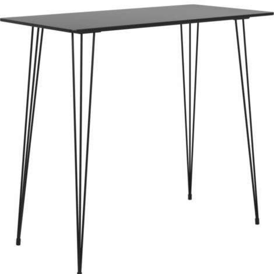 Table Haute Et Bar * | Remise Ensemble De Bar 3 Pcs Noir Vidaxl