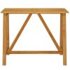 Table Haute Et Bar * | Promo Inlife Table De Bar De Jardin 140X70X104 Cm Bois D'Acacia Massif