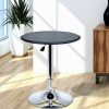 Table Haute Et Bar * | Nouveau Mh Table De Bar Contemporain Hauteur Reglable Luxura Noir